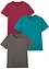 Lot de 3 T-shirts col V, bonprix