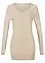 Pull long basique à col V, bonprix