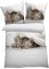 Parure de lit réversible avec chat, bpc living bonprix collection