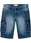 Bermuda en jean cargo, coupe loose, bonprix