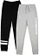 Lot de 2 pantalons de jogging en coton mélangé doux, bonprix