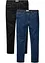 Lot de 2 jeans thermo Regular Fit à taille extensible, Straight, bonprix