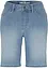 Bermuda en jean droit, taille mi-haute, bonprix
