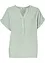 Blouse manches courtes en gaze de coton, bonprix