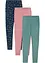 Lot de 3 leggings fille en jersey de coton extensible, bonprix