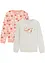 Lot de  2 sweat-shirts fille, bonprix