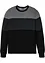 Pull col rond style color block, bonprix