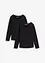 Lot de 2 T-shirts manches longues, bonprix