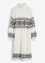 Robe en maille motif norvégien, manches ballon, longueur genou, bpc bonprix collection