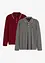 Lot de 2 polos manches longues 100% coton, bonprix
