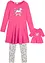 Robe en jersey + legging et robe de poupée (ens. 3 pces), bonprix