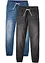 Lot de 2 jeans taille élastiquée Regular Fit, jambes droites, RAINBOW