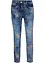 Jean slim à broderie florale, bonprix