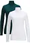 Lot de 2 T-shirts manches longues 100% coton, bonprix