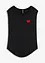 T-shirt court devant long derrière en viscose fluide, bonprix