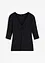 T-shirt côtelé en viscose douce, bonprix