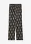 Pantalon palazzo imprimé avec taille élastiquée, bonprix