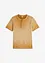 T-shirt col tunisien en 100% coton, aspect délavé, bonprix