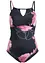Maillot 1 pièce sculptant, maintien modéré, découpe sur le décolleté, bonprix