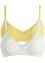 Lot de 2 soutiens-gorge bralette coton rembourrés sans armatures, bonprix