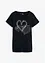 T-shirt coton à imprimé cœur, bonprix
