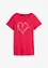 T-shirt coton à imprimé cœur, bonprix