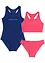 Maillot 1 pièce fille + bikini (ens. 3 pces), bpc bonprix collection