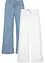 Lot de 2 corsaires en jean taille mi-haute, bonprix