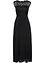 Robe longue avec empiècement dentelle, bonprix