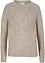 Pull en maille torsadée, bonprix