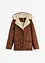 Veste en shearling à capuche, bonprix