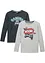 Lot de 2 T-shirts manches longues pour garçon, bonprix