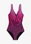 Maillot 1 pièce sculptant, maintien modéré, style portefeuille, bonprix