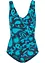 Maillot 1 pièce sculptant effet croisé, maintien léger, bonprix