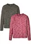 Lot de 2 t-shirts manches longues, bonprix