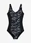 Maillot 1 pièce sculptant, maintien léger, col V, bonprix