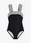 Maillot 1 pièce sculptant à bretelles larges, maintien modéré, bonprix