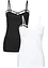 Lot de 2 tops à bretelles fines, bonprix