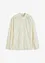 Blouse légèrement transparente avec applications florales, bonprix
