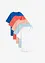 Lot de 5 T-shirts longs et amples à col V, bonprix