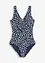 Maillot 1 pièce sculptant, maintien modéré, bonprix