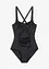 Maillot 1 pièce sculptant en matière brillante, maintien modéré, bonprix