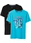 Lot de 2 T-shirts 100% coton, bonprix
