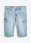 Bermuda long poches cargo en denim léger, coupe loose, bonprix