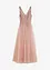 Robe longue en tulle fin avec sequins brodés, bonprix