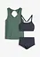 Tankini (ens. 3 pces) avec haut de bikini bandeau, bonprix