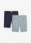 Lot de 2 bermudas extensibles, Regular, bonprix