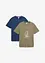 Lot de 2 T-shirts 100% coton, bonprix