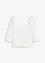Blouse à manches bouffantes et détail smocké, bonprix
