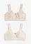Lot de 2 soutiens-gorge coton sans armatures, bonprix